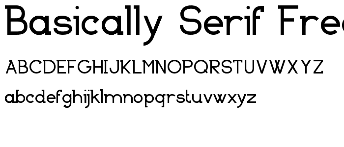 Basically Serif_FREE-version font